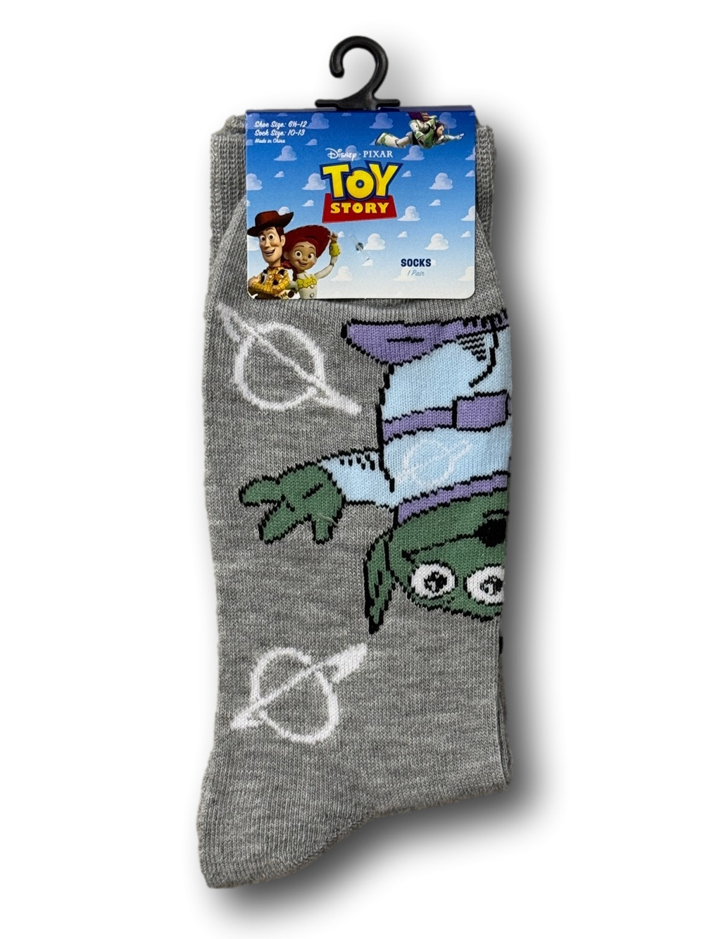 3/$20 Toy Story Alien Disney Pixar Funny Novelty Crew Socks - NWT